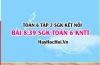 Bài 8.39 SGK Toán 6 tập 2 Kết nối tri thức